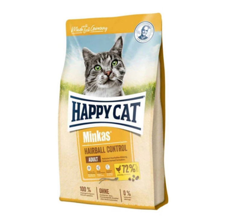 غذای خشک گربه هپی کت مدل Hairball Control (ضد گلوله ی مویی) فله وزن ۱ کیلوگرم