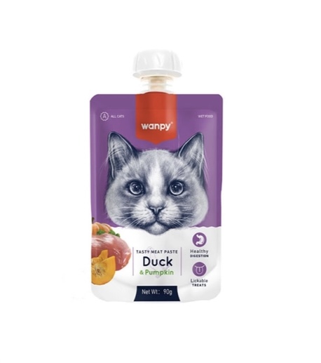 پودینگ گربه ونپی مدل duck and pumpkin وزن 90 گرم