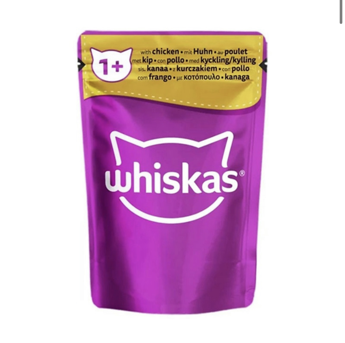پوچ گربه ویسکاس با طعم مرغ Whiskas Cat Pouch in Gravy وزن 85 گرم